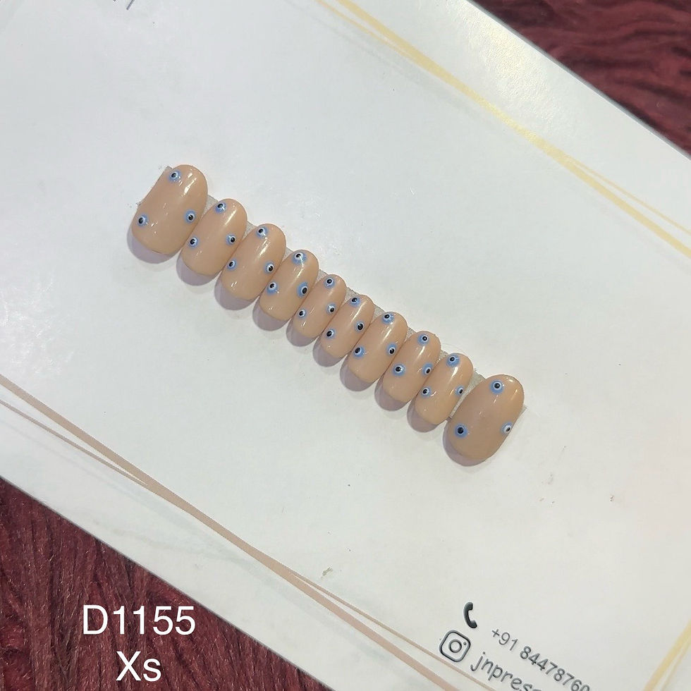 Peach Amulet – XS Round | Set of 10 or 12 Nails