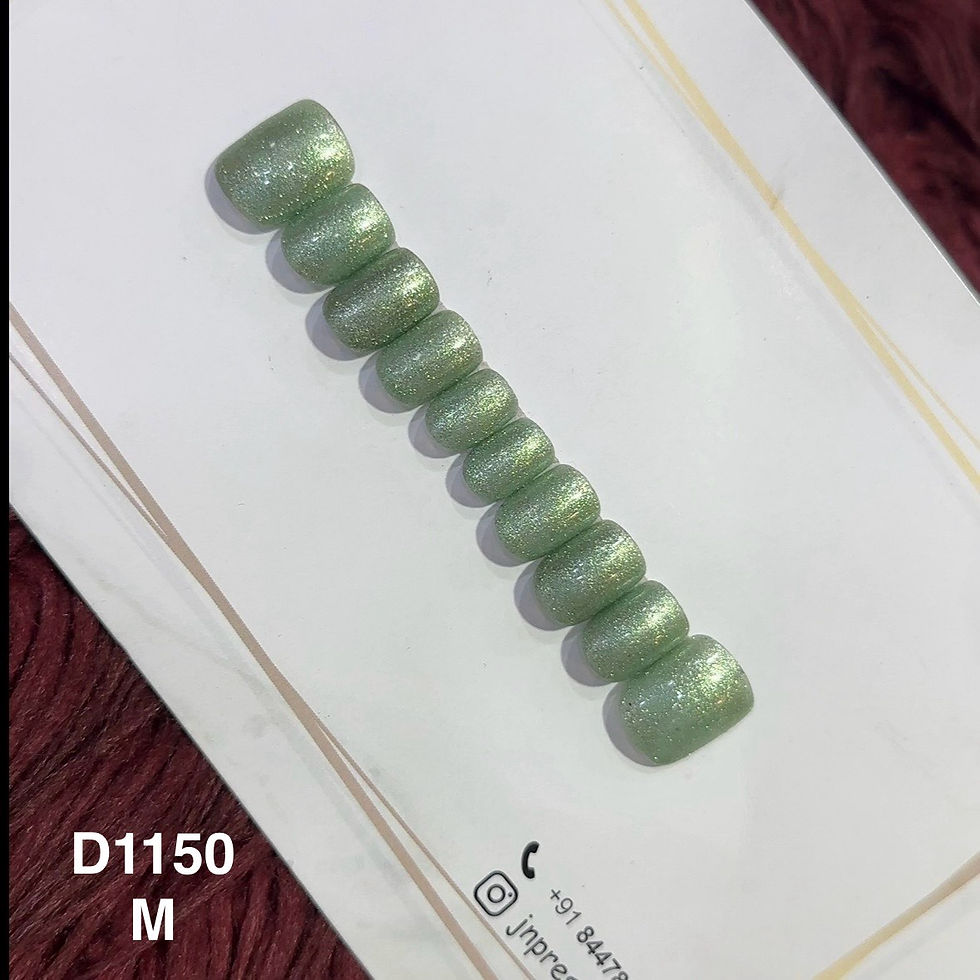 Mint Glaze – M Short Square | Set of 10 or 12 Nails