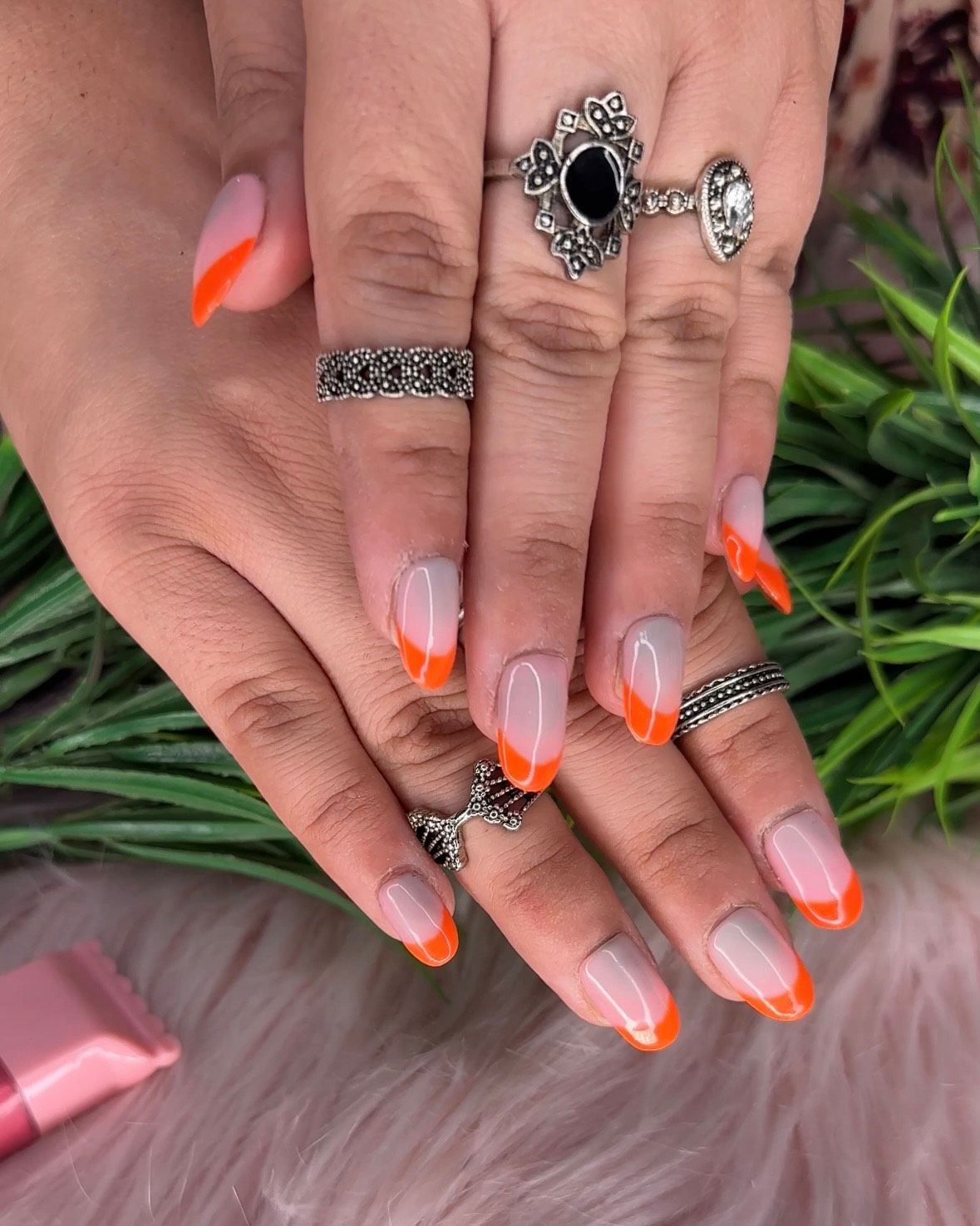 Sunset Tips – Fully Customizable Press-On Set | Hand or Toe