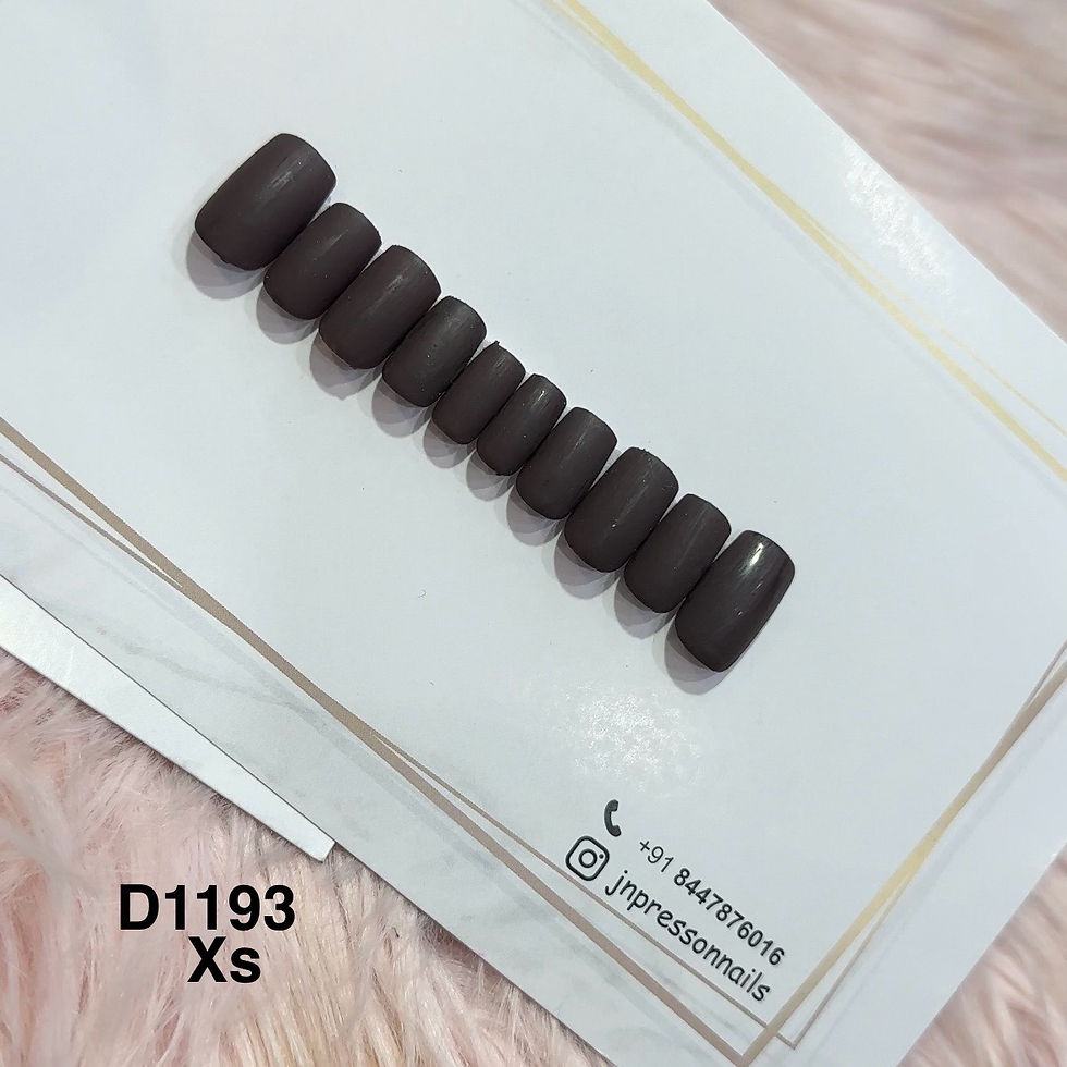 Noir Matte – XS Square | Set of 10 or 12 Nails