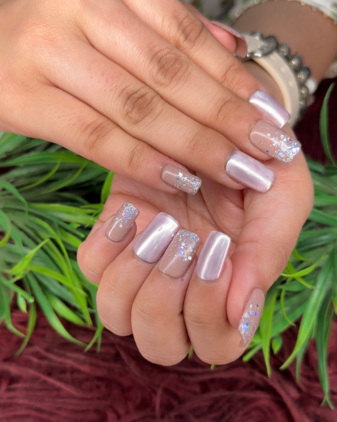 Moonlit Sand – Fully Customizable Press-On Set | Hand or Toe