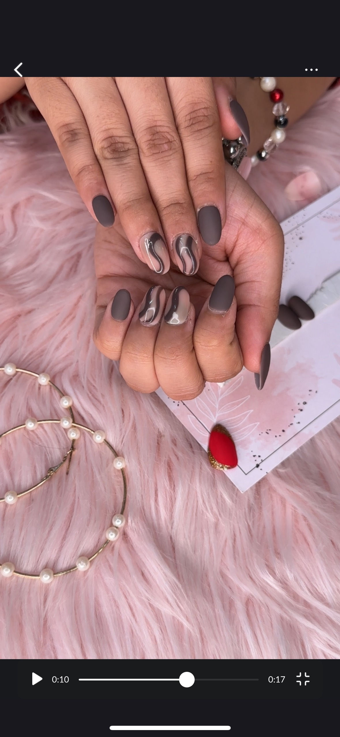 Mocha Swirl – Fully Customizable Press-On Set | Hand or Toe