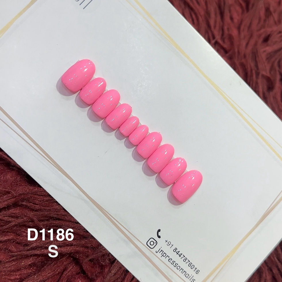 Flamingo Pop – S Short Round | Set of 10 or 12 Nails