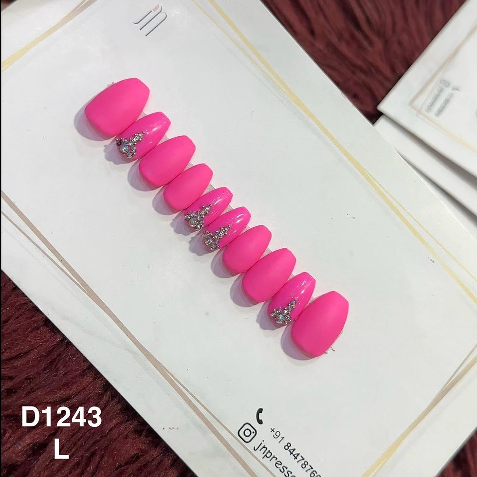 Pink Mirage – L Short Coffin | Set of 10 or 12 Nails