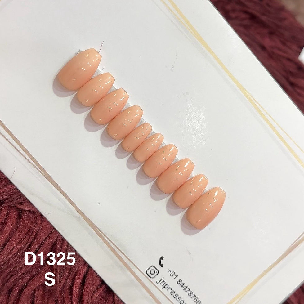 Peach Pop – S Short Coffin | Set of 10 or 12 Nails