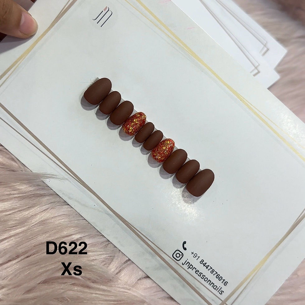 Autumn Glow – XS Short Round | Set of 10 or 12 Nails