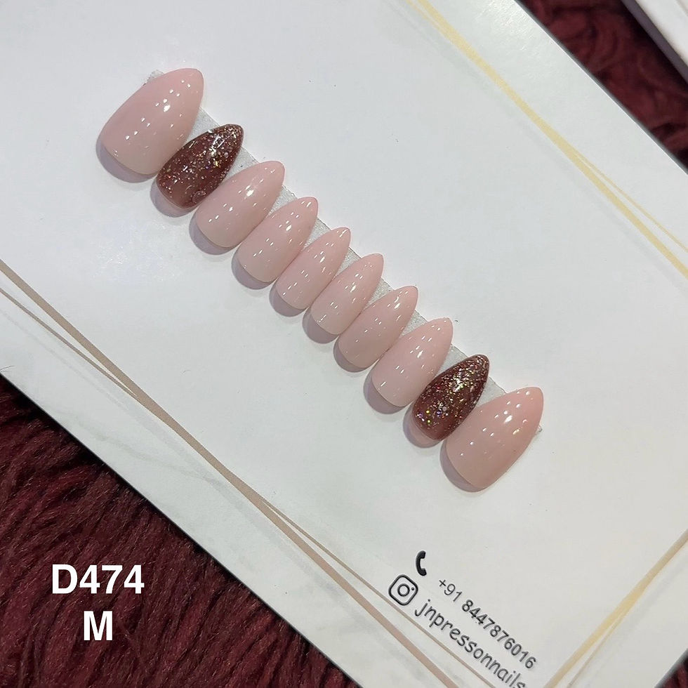 Blush Cocoa – M Almond | Set of 10 or 12 Nails