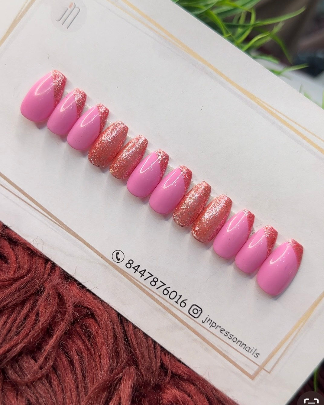Rosy Glaze – Fully Customizable Press-On Set | Hand or Toe