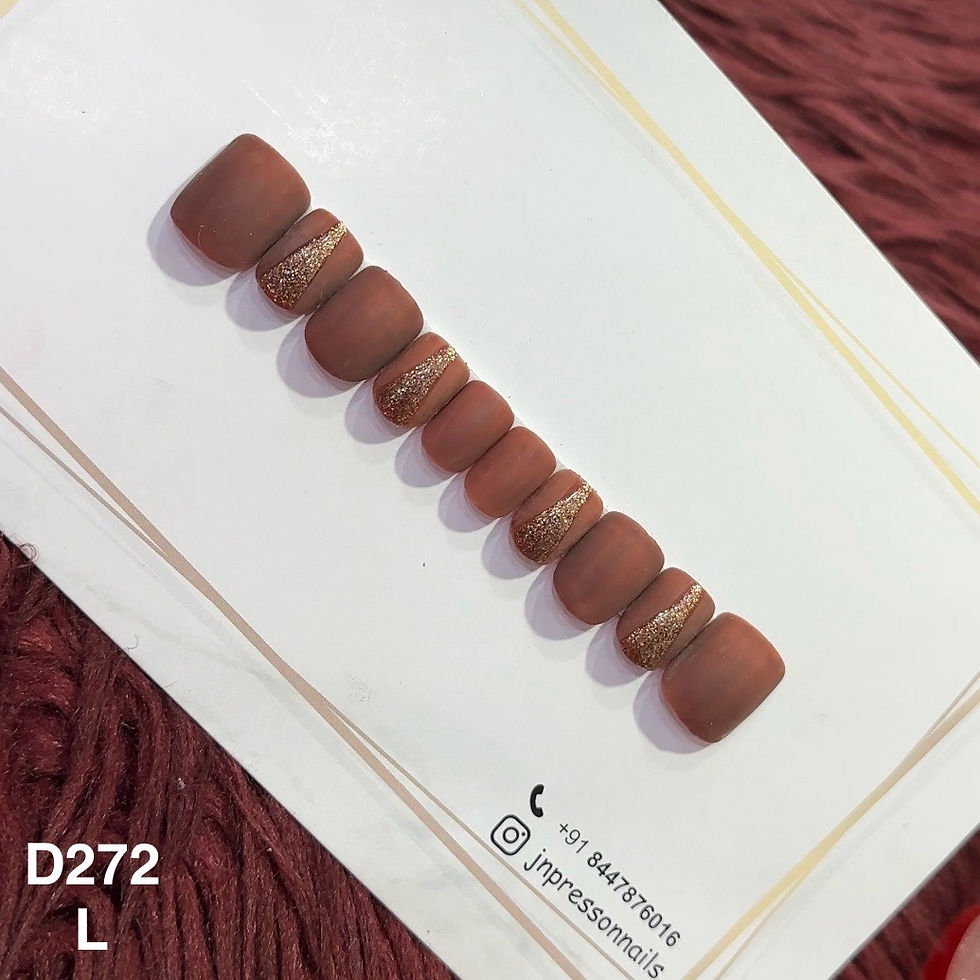 Cocoa Chic – L Short Square | Set of 10 or 12 Nails