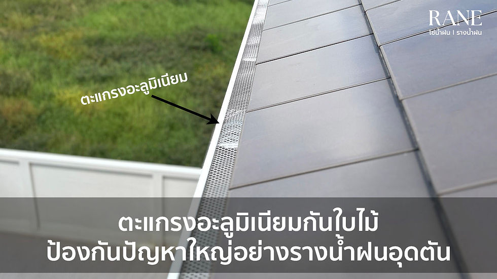 แก้ปัญหารางน้ำฝนอุดตันด้วยตะแกรงอะลูมิเนียมกันใบไม้