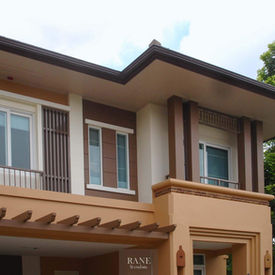 บ้านเดี่ยวติด รางระบายน้ำฝน