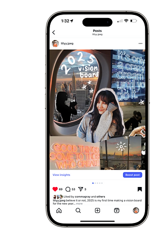 social media collage post