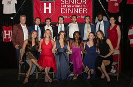 Callahan stands with fellow award winners