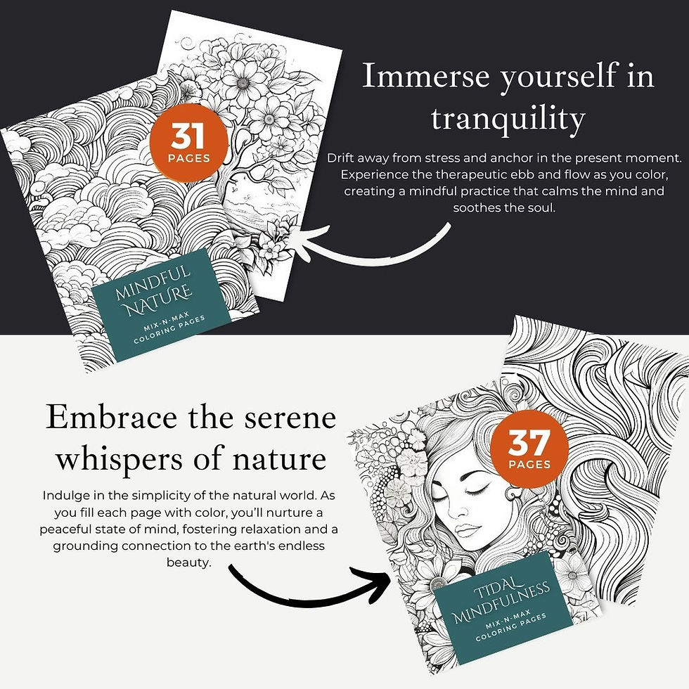 Thumbnail: Daily creativity challenges for mindful self-expression, Printable coloring pages for mindfulness and creativity