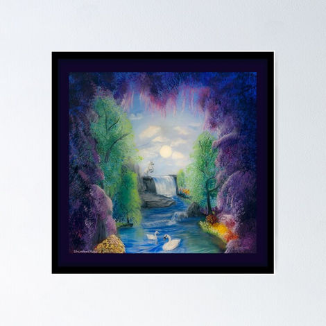 Acrylic pouring canvas art