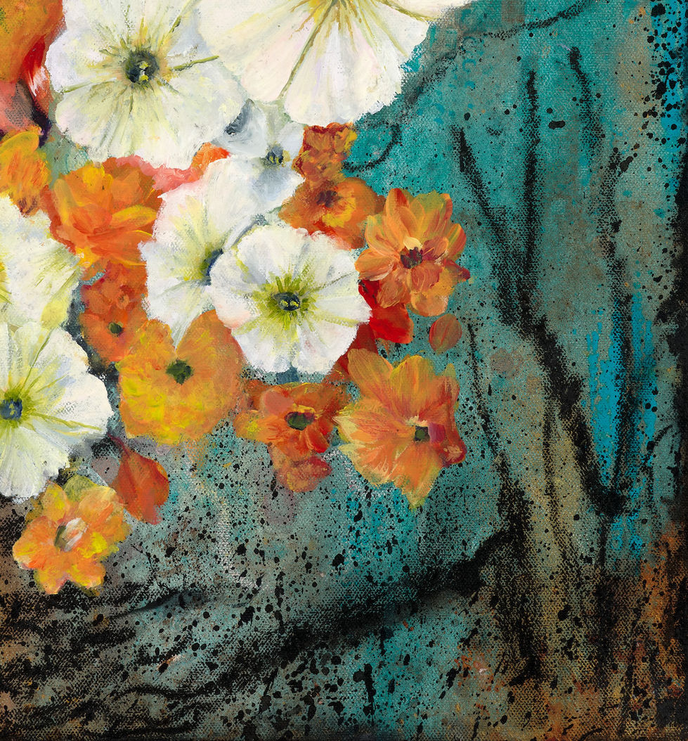 Abstract Realism floral art close up