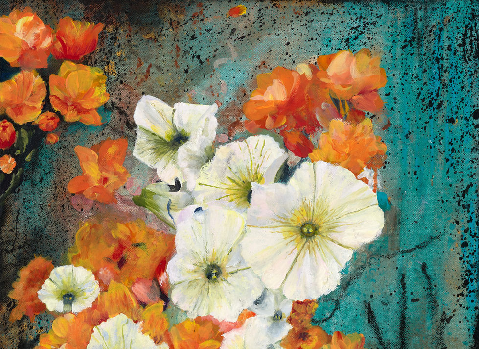 Abstract Realism floral art close up