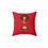 Thumbnail: Red Spun Polyester Square Pillow