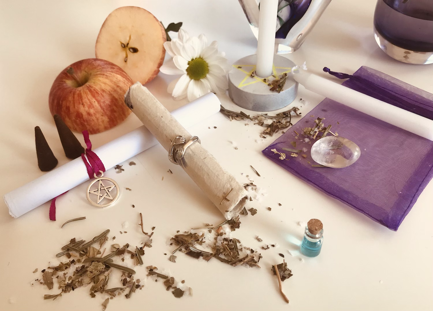 Protection / Purify Energy Enhancing Spell Kit with free Hug Ring