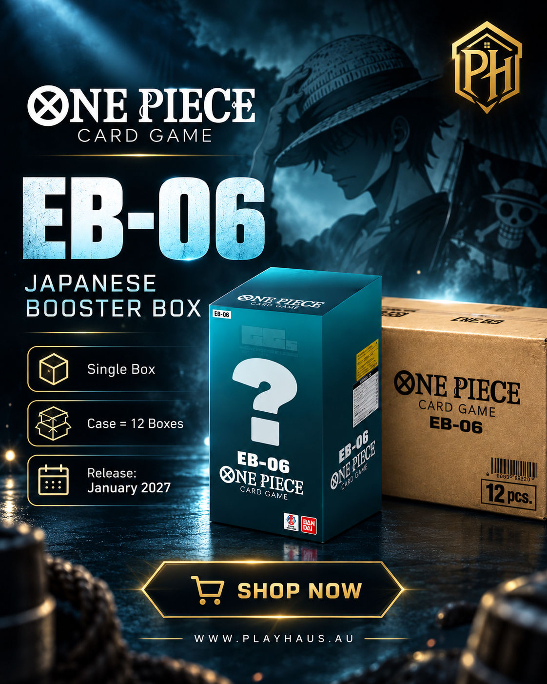 One Piece Card Game EB-06 — Extra Booster Box – Japanese