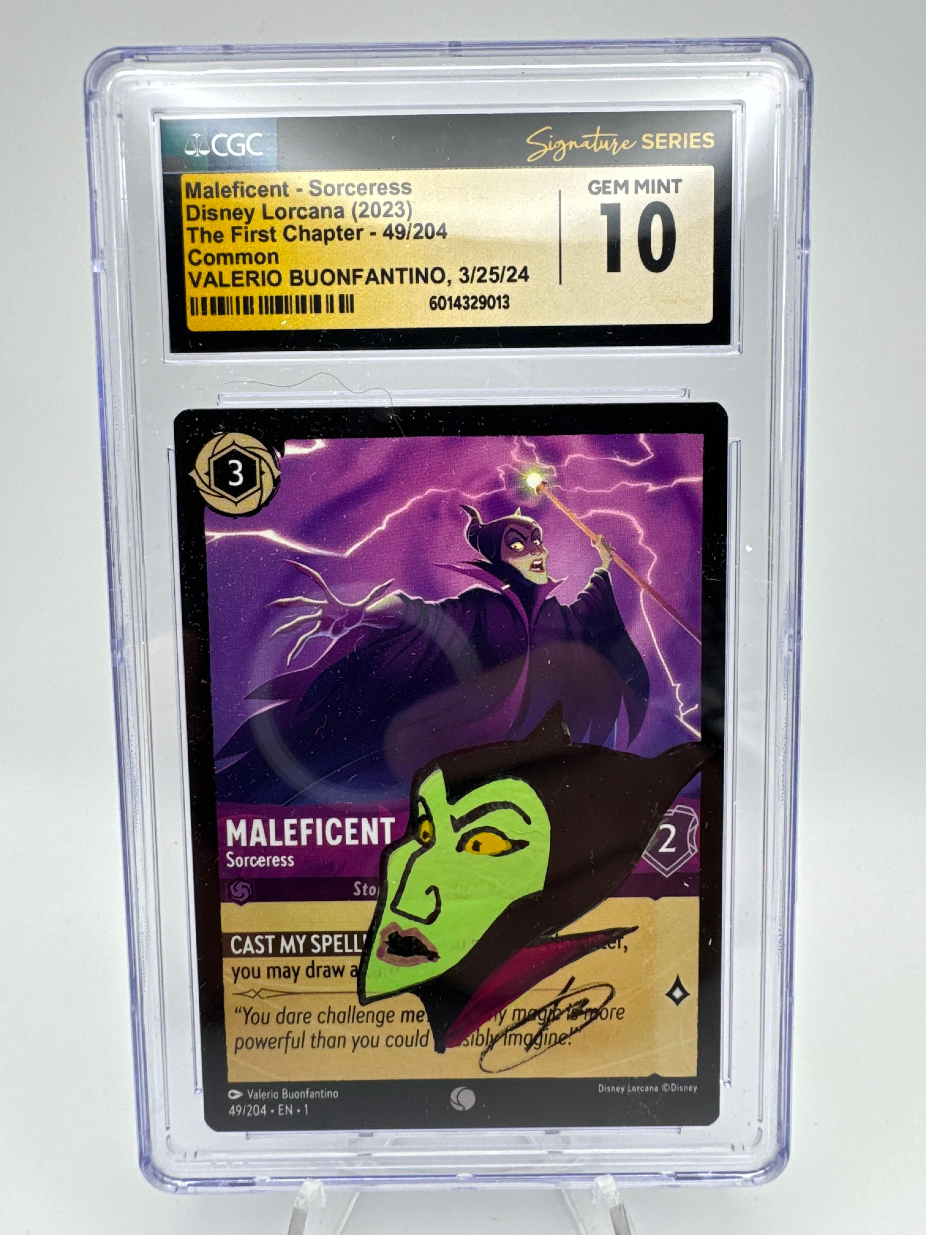 Graded CGC 10 Maleficient - Sorceress 2023 Disney Lorcana - The First Chapter