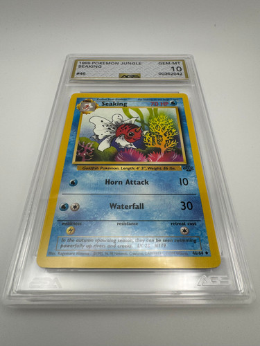 Near Mint Pokemon Card SEAKING Jungle Set Pokmon Card - 46/64 Uncommon Unlimited Edition (Near Mint) Pikachu 60/64 Near Mint Pokemon Card SEAKING Jungle Set Pokmon Card - 46/64 Uncommon Unlimited Edition (Near Mint) Pikachu 60/64