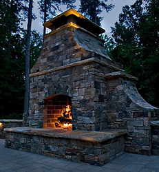 outdoor fireplace with chimney decorative fireplace