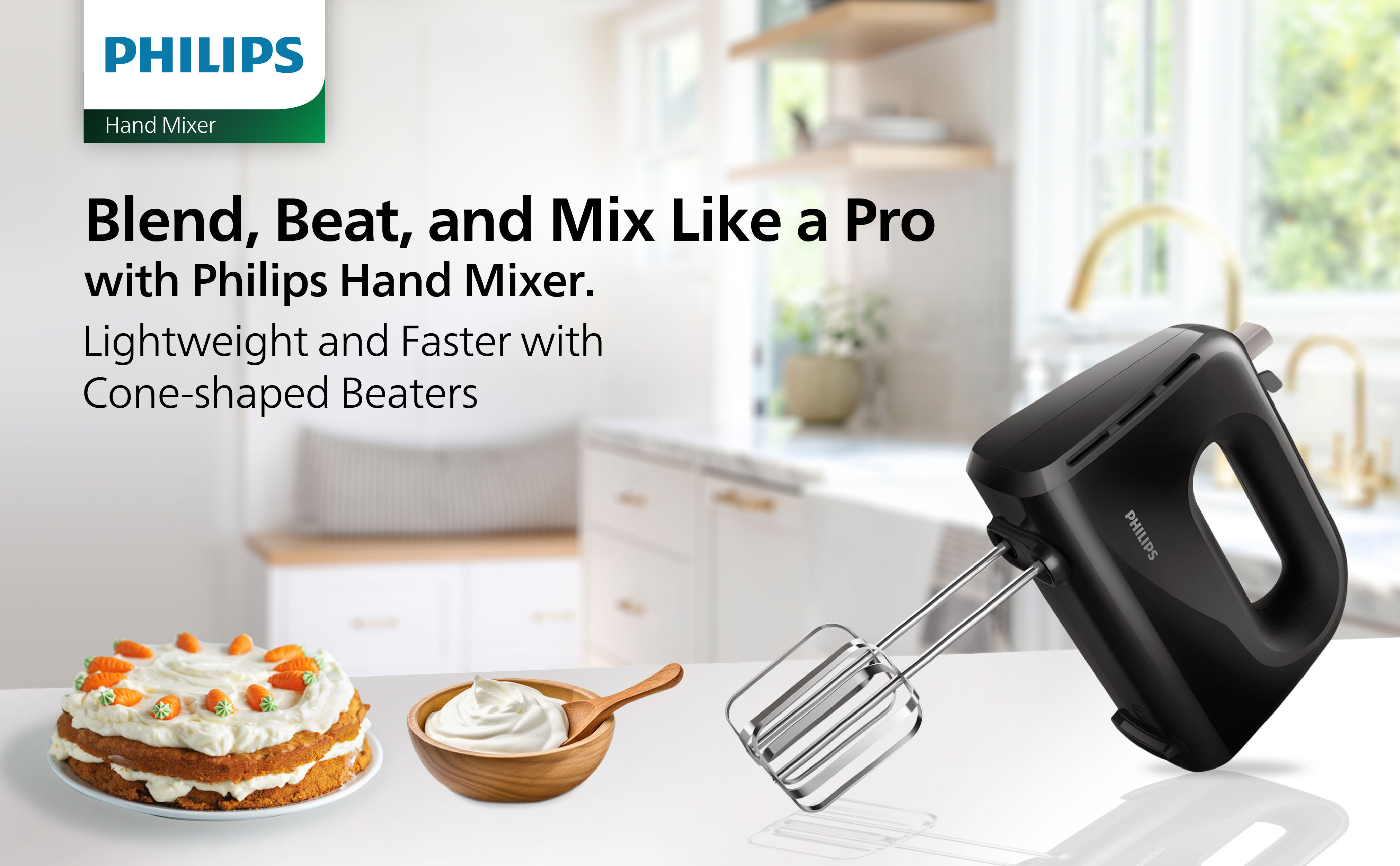 Philips Hand Mixer 300w Black