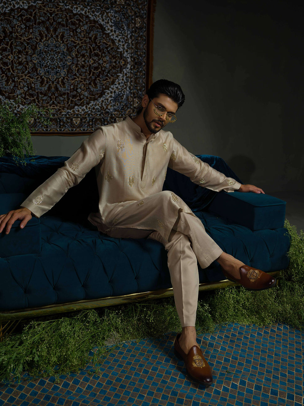 Thumbnail: Glitter Metal Kurta set