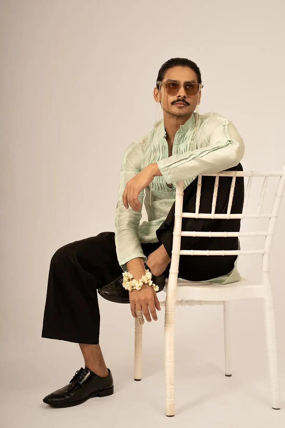 Thumbnail: Mint Dhaage kurta Set