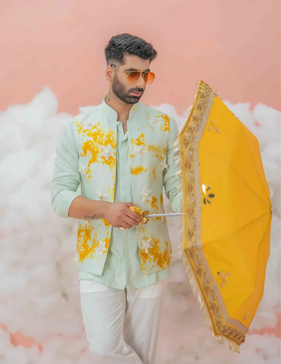 Thumbnail: Exotic Starfish Bundi/ Nehru Jacket Set