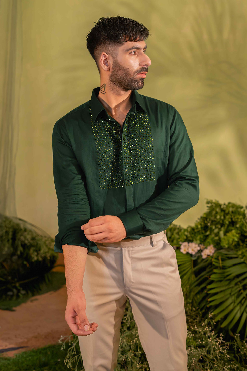Thumbnail: Dark Green Party Shirt