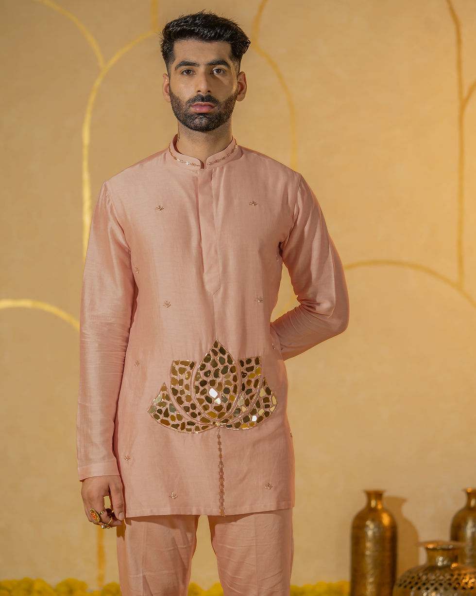 Thumbnail: Lotus Mosaic Short Kurta Set