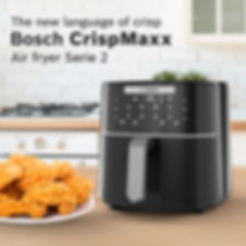Bosch Cripsmaxx Air Fryer 4L, With Touch Panel, Black, 1350 Watts