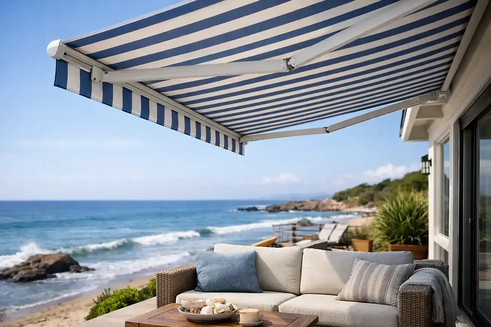 Best Fabrics for Retractable Awnings in Coastal Homes