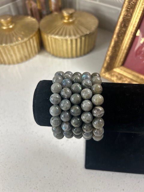 Thumbnail: Labradorite Crystal Bracelet ( Blue Flash)