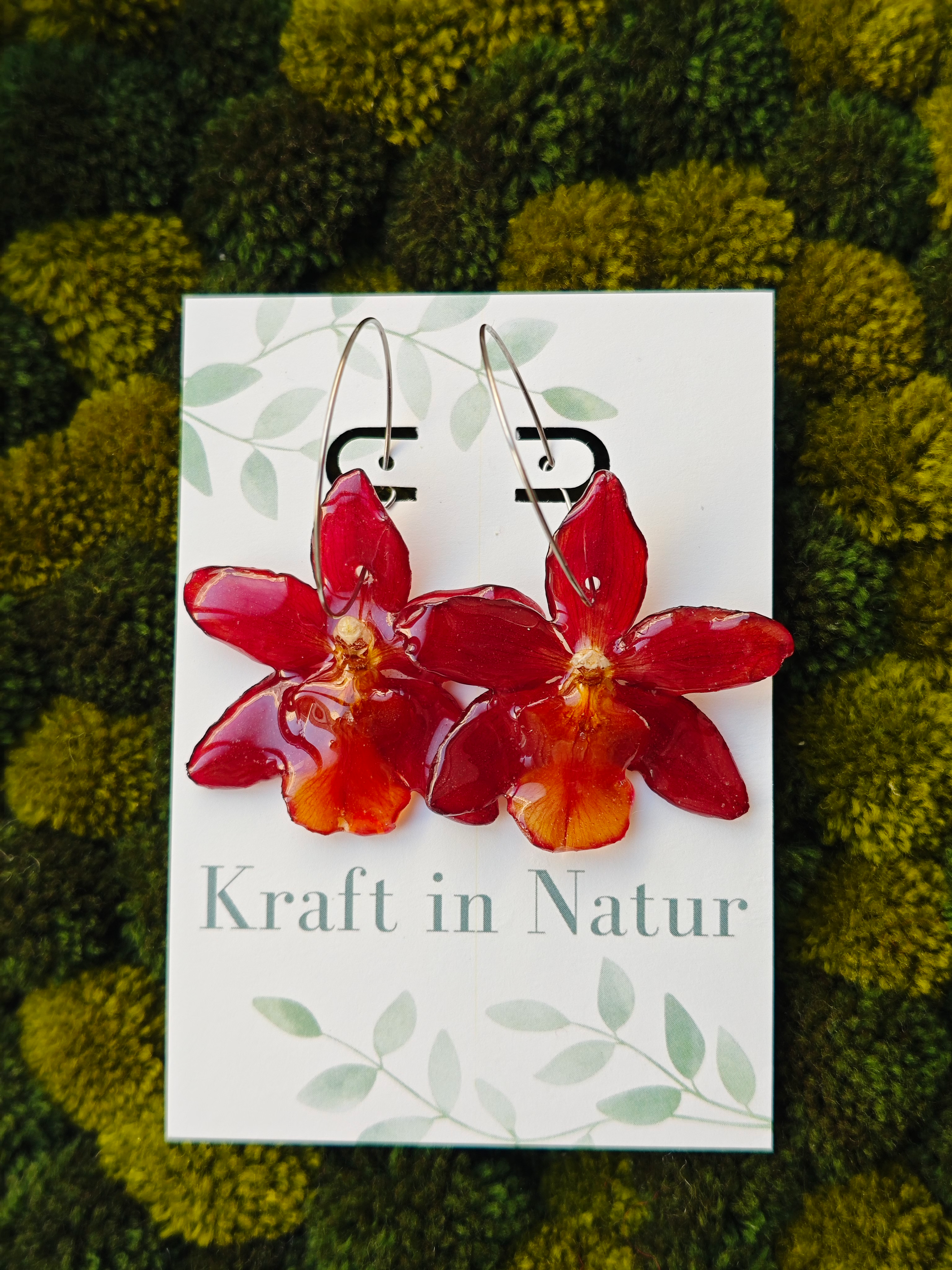 Red Cambria Orchids Hoops