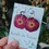 Thumbnail: Pressed Roses Hoop Earrings 
