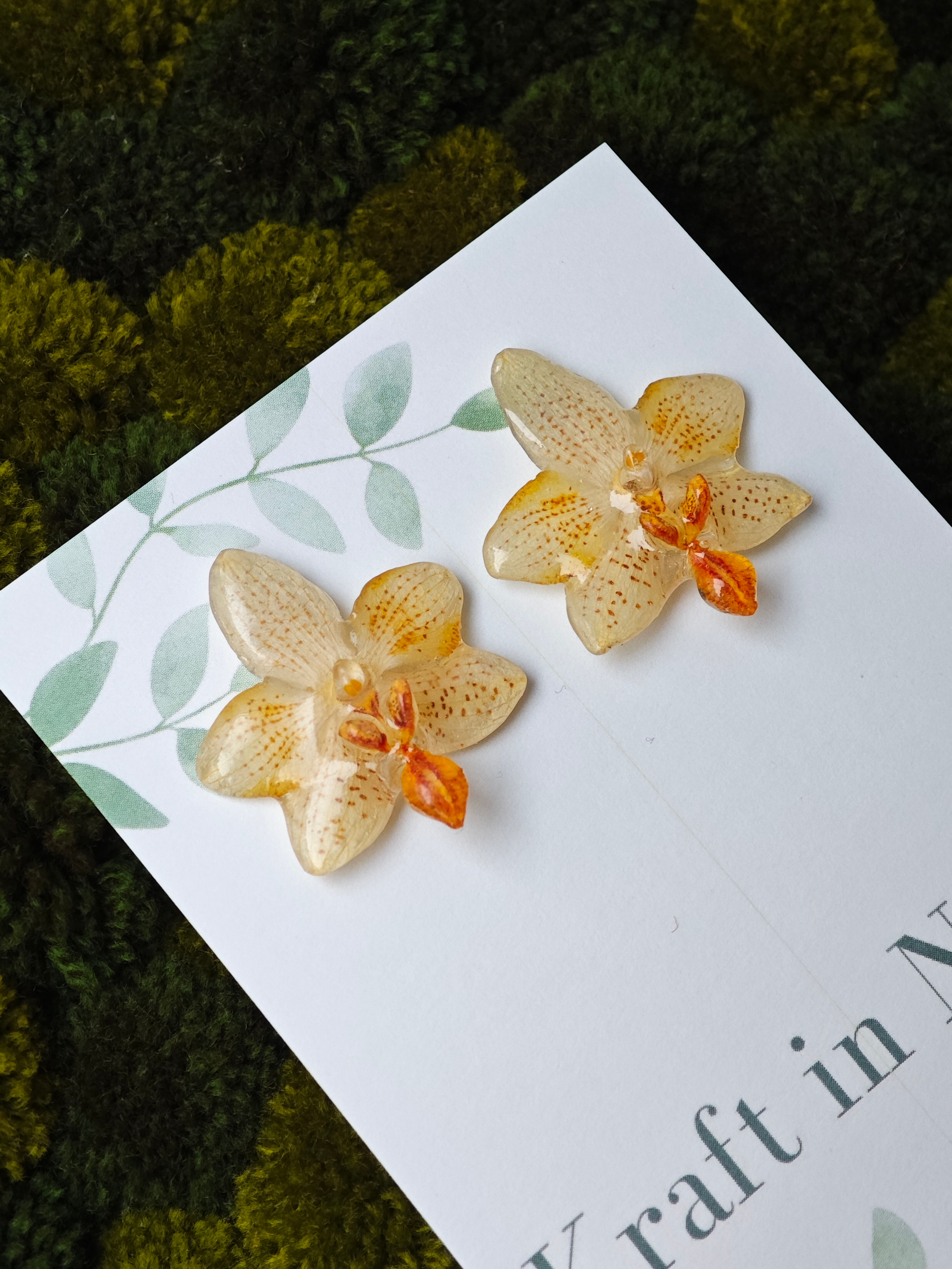 Mini Mark Phalaeopnosis Orchid Earrings
