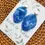 Thumbnail: Blue Phaleopnosis Orchid Petals Studs with Clear Quartz 