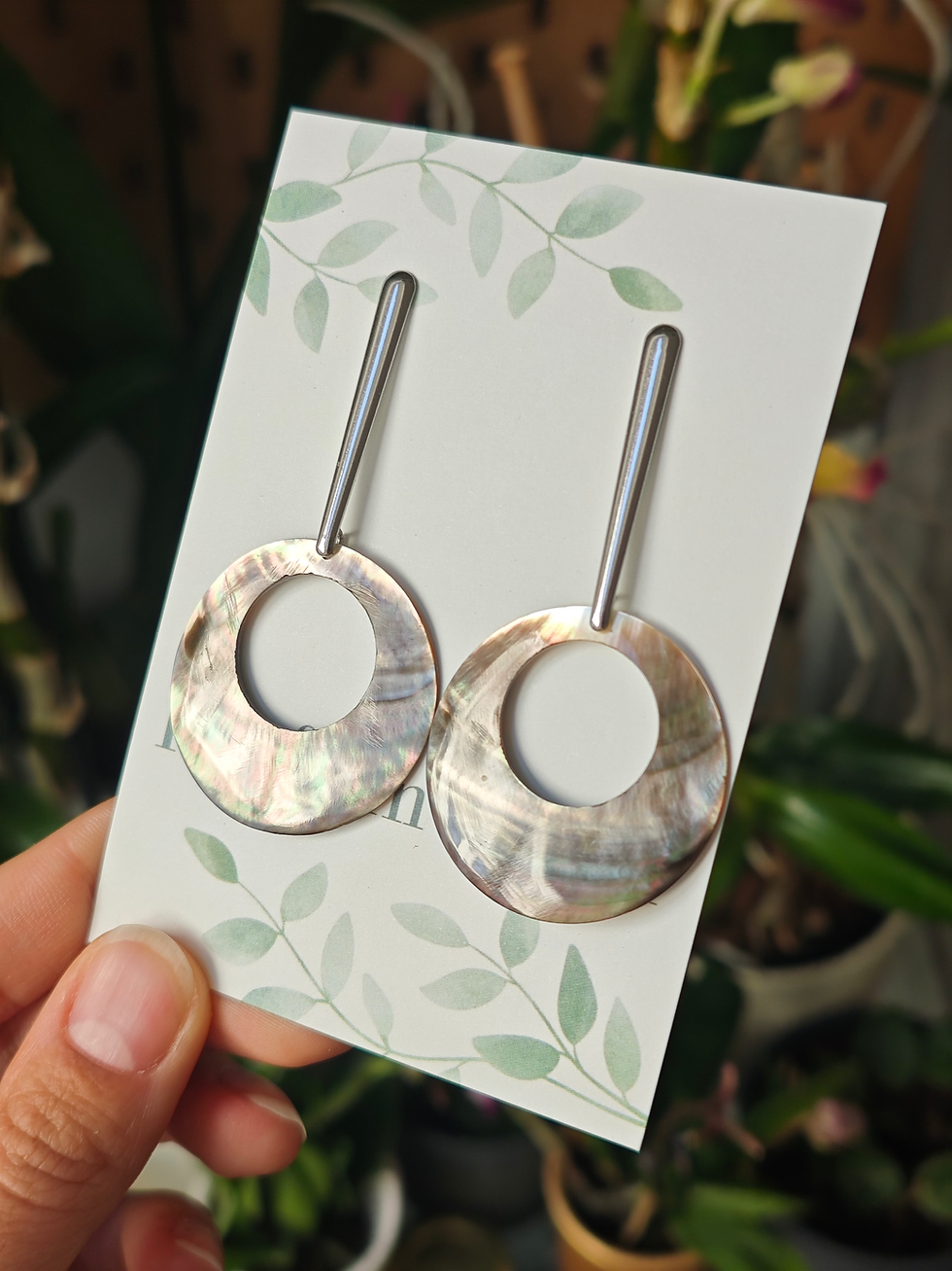 Miniatura: Coffee Shell Small Dangle Earrings 