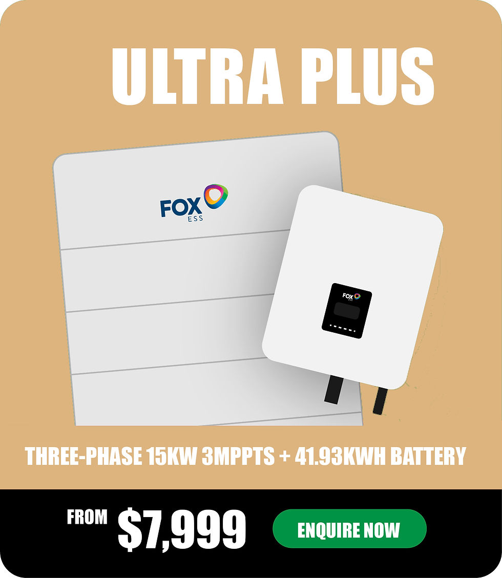 Modern Fox ESS battery system displayed for solar energy storage solutions.