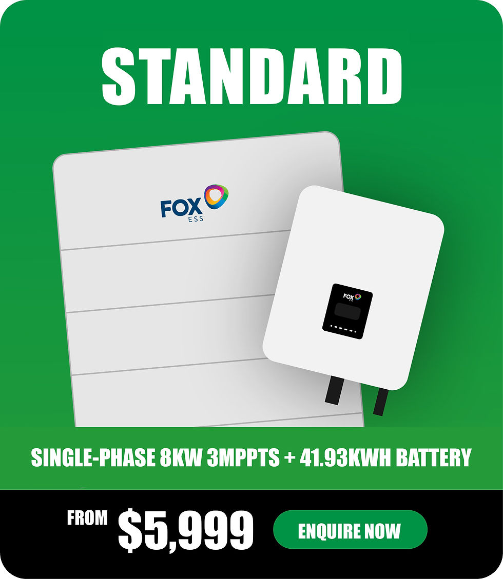 Fox ESS home battery system designed for storing solar power.
