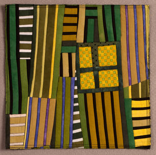 Phyllis Small, It's Not Easy Being Green, Cotton quilt, 12x12