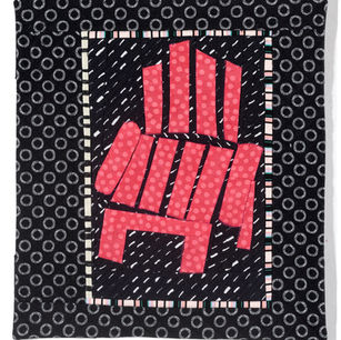 Phyllis Small, Alone (Adirondack Chair), Cotton quilt, 13x15