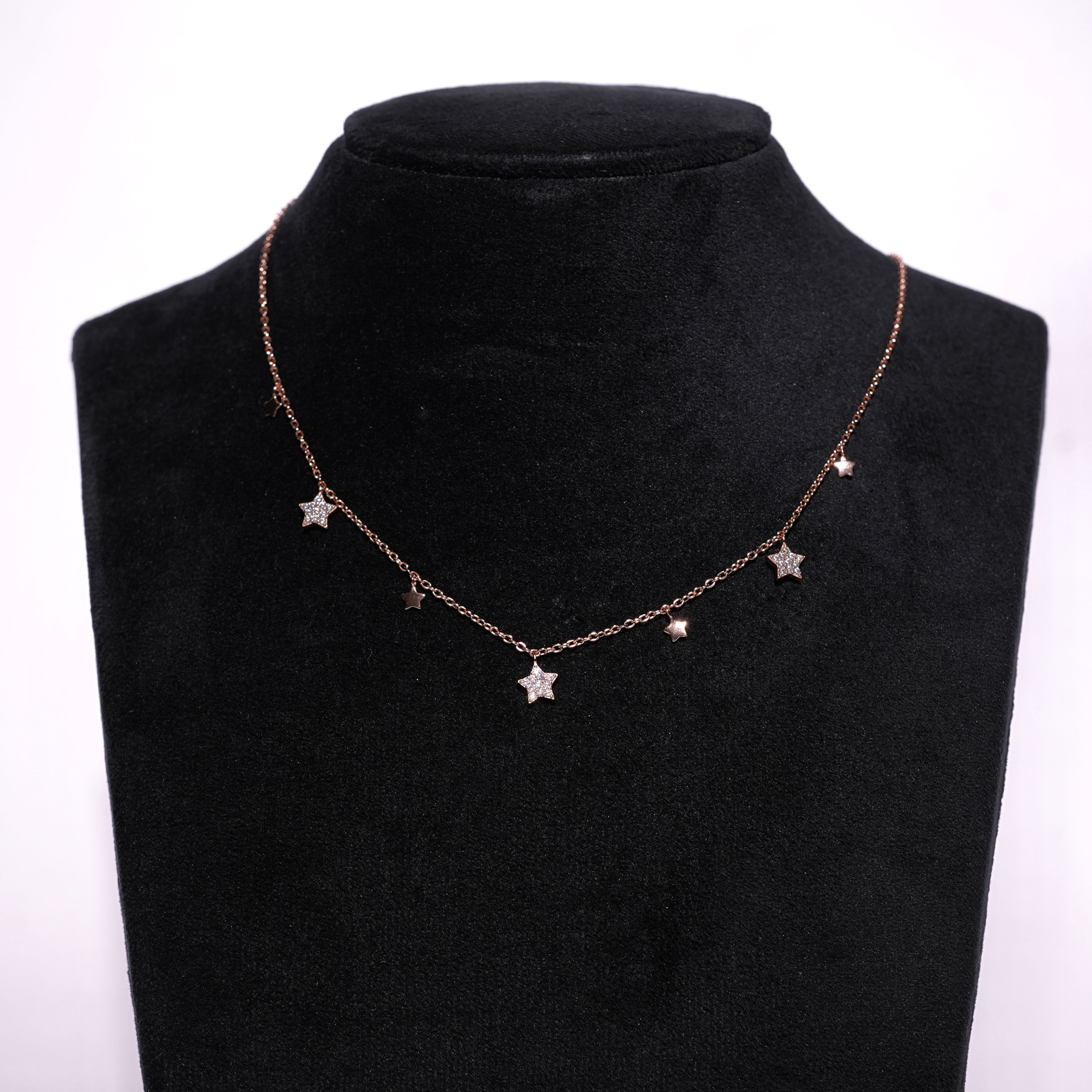 Starlit Rose Gold Necklace