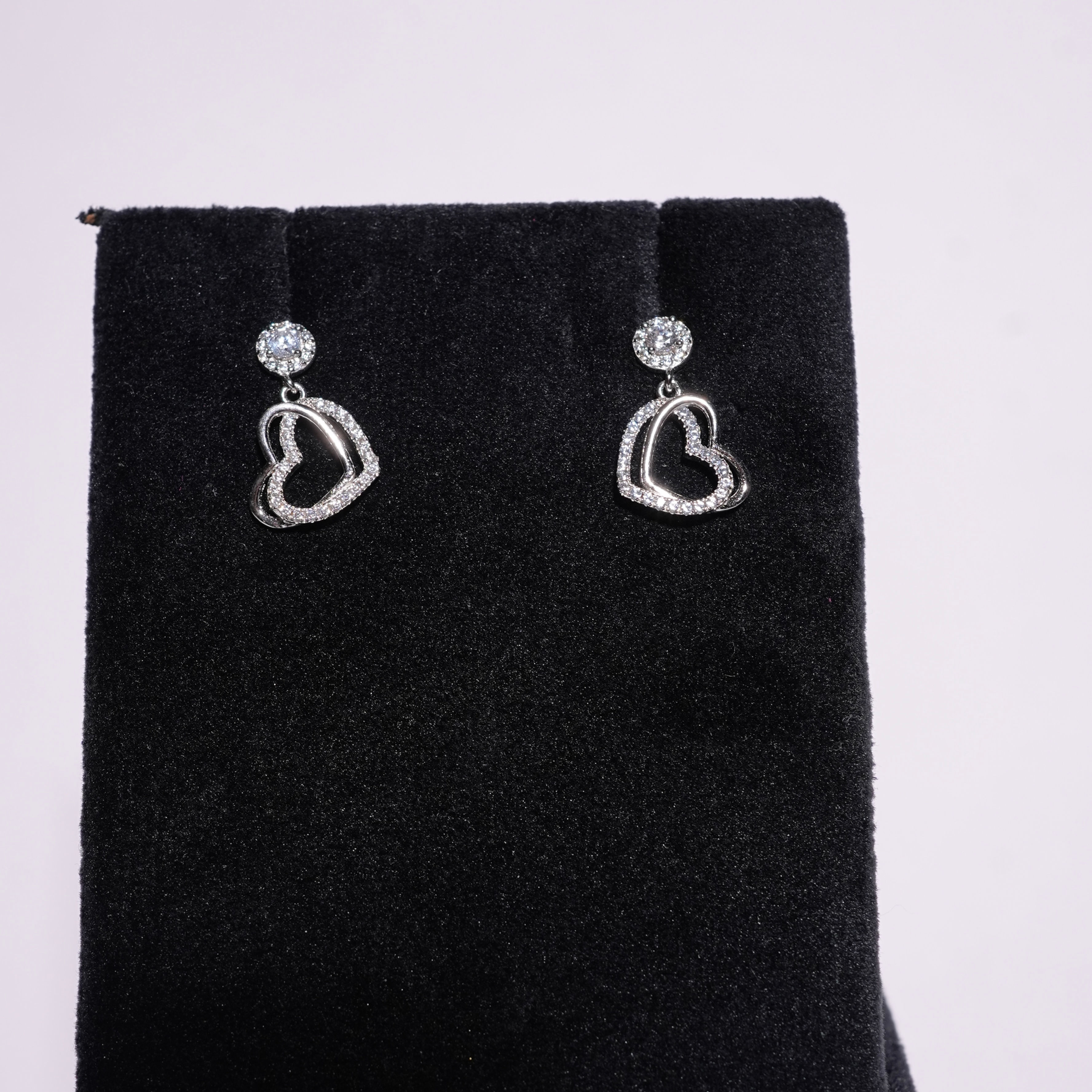 Heart Silver Earrings