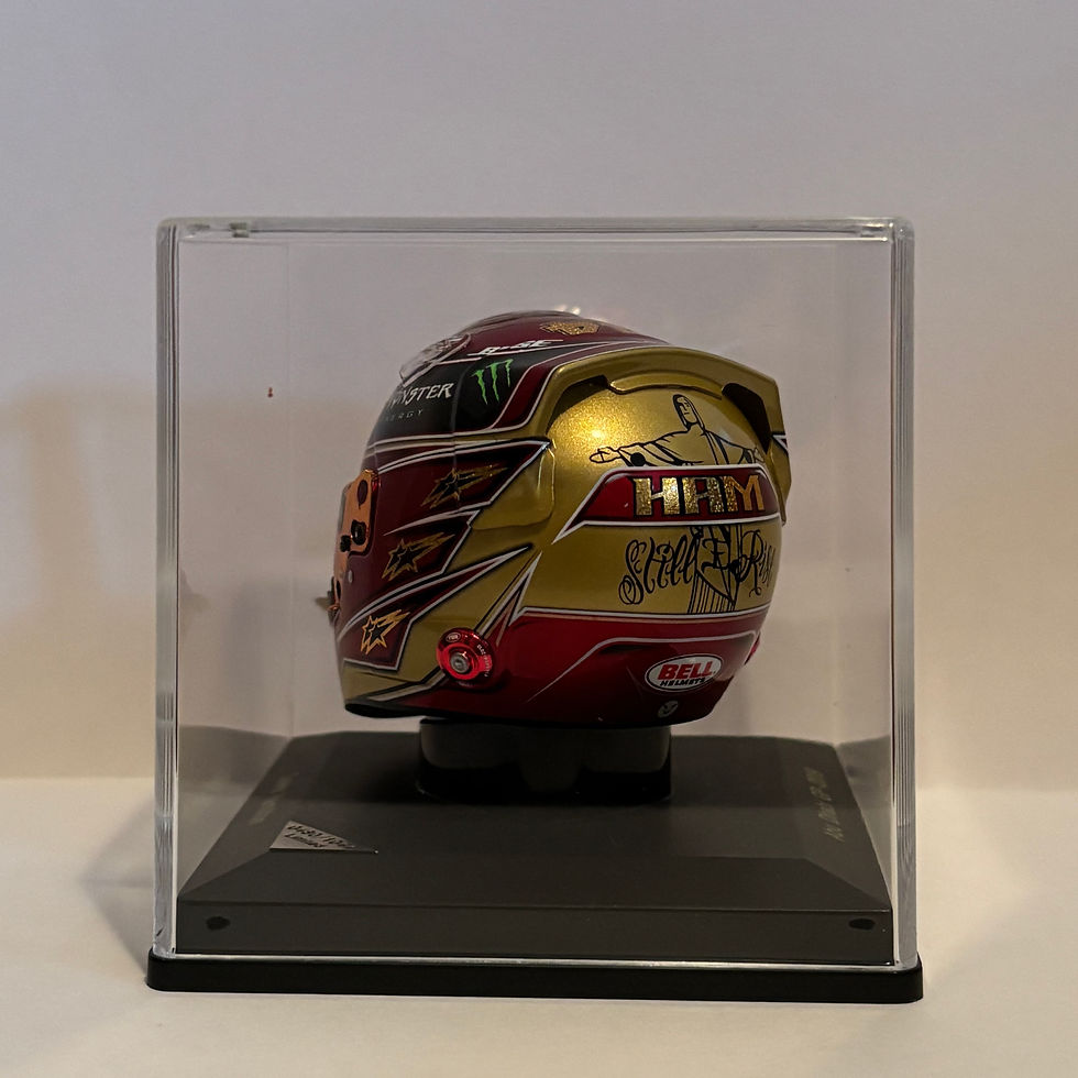 Miniature : Casque collection F1 1:5 Mercedes Lewis Hamilton 2019 Spécial Abu Dhabi 
