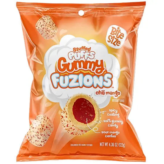 BUBS Stuffed Puffs Gummy Fuzions Chili Mango- Mexico