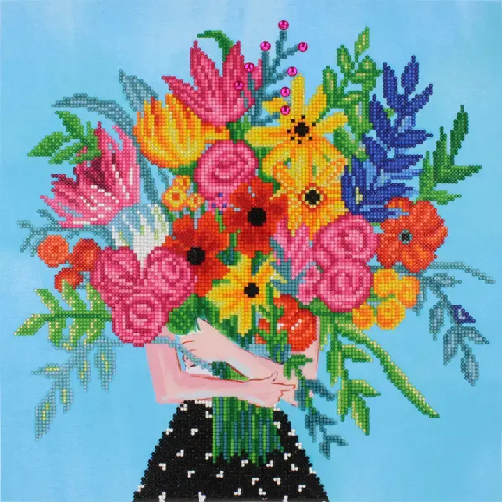 Floral Embrace -Diamond Painting Kit